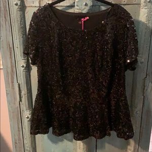 Gorgeous Sequined Peplum